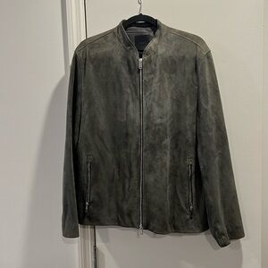 Like New Theory suede bomber jacket